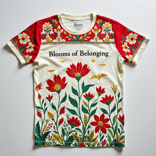 Blooms of Belonging Family Tee