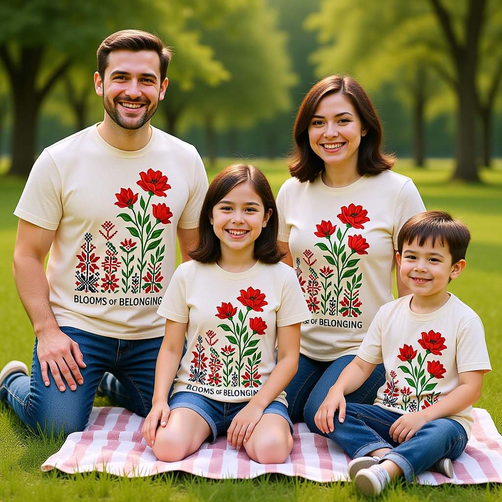 Blooms of Belonging Family Tee